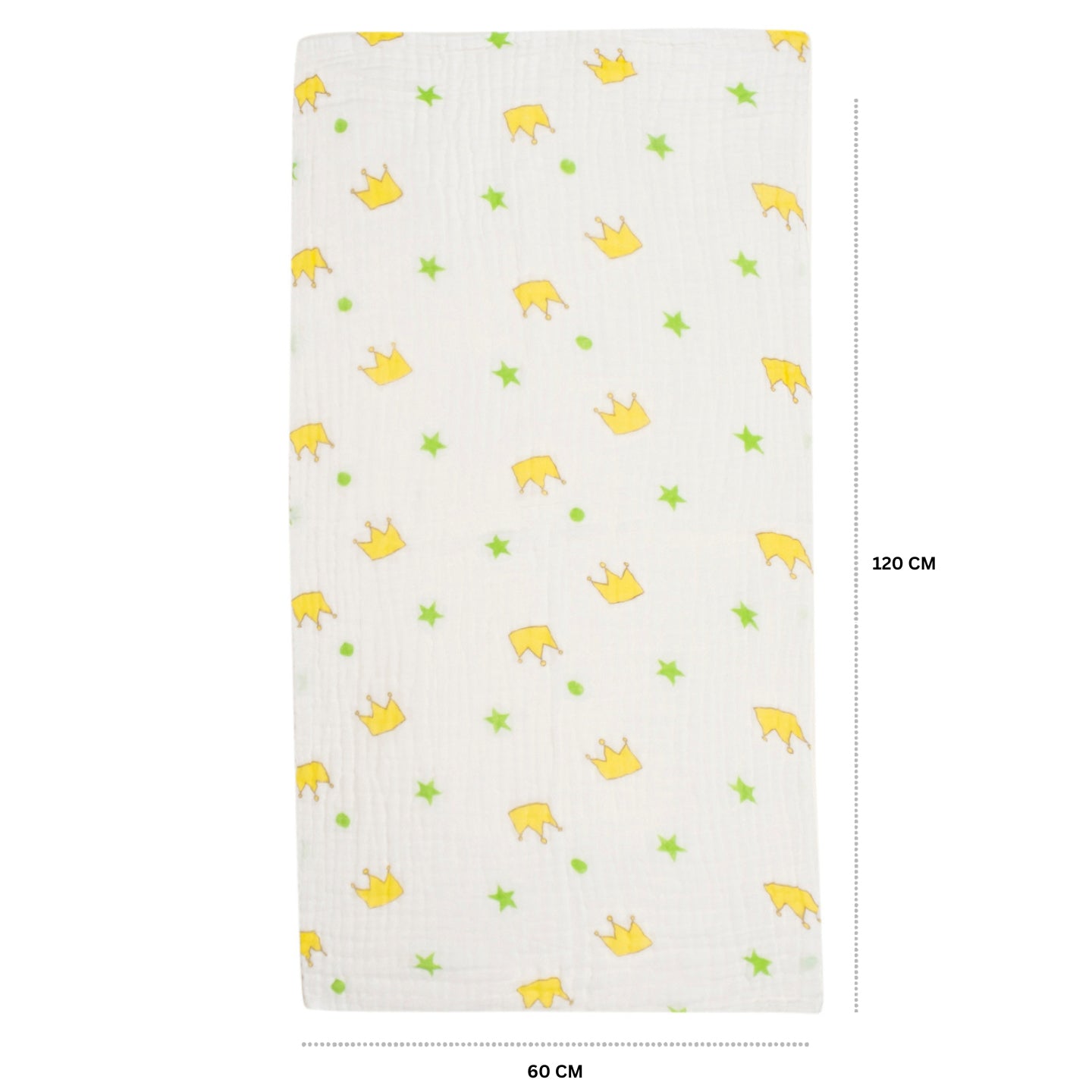 Baby Moo Crown 100% Cotton Ultra Soft Eco Friendly Absorbent Towel - White