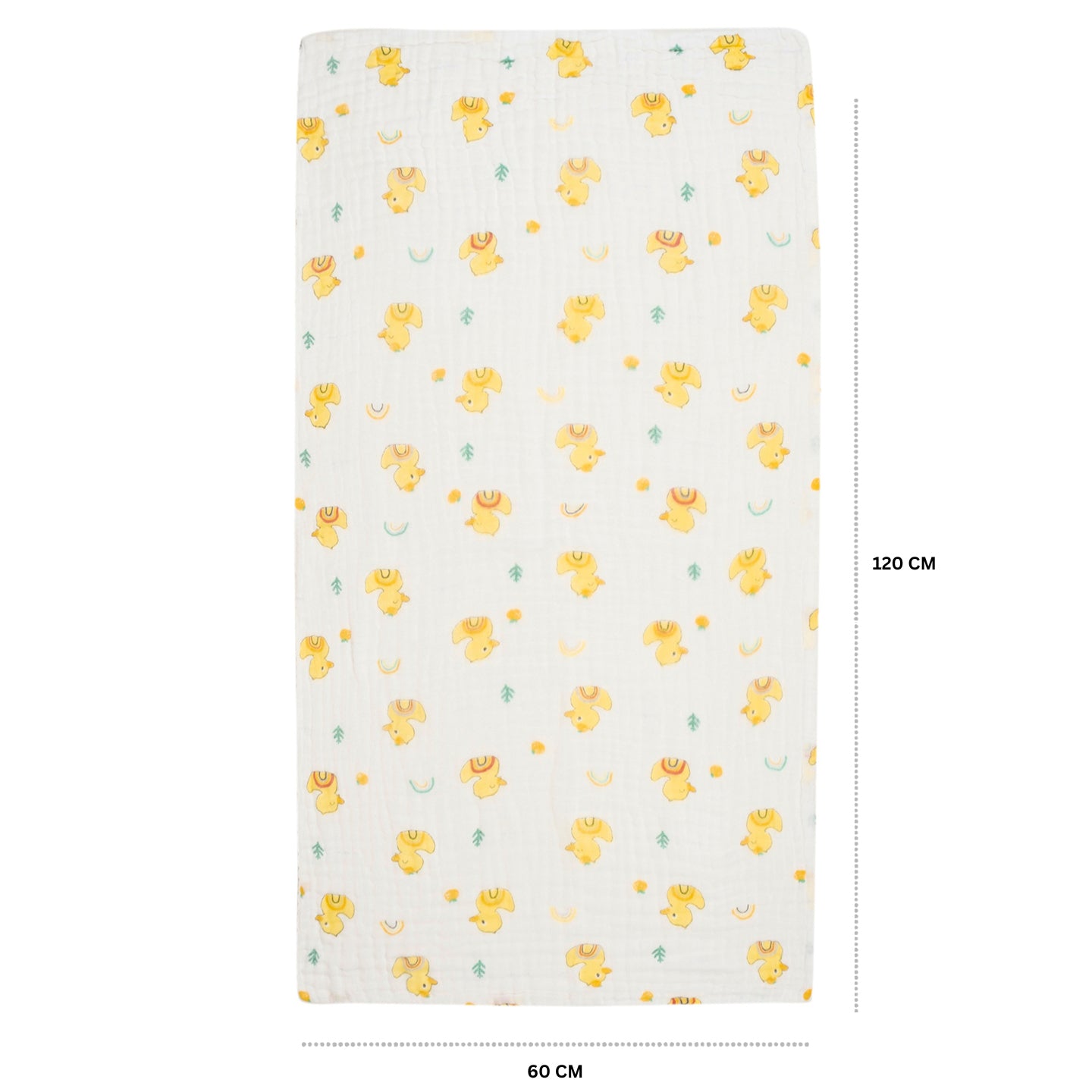 Baby Moo Duck 100% Cotton Ultra Soft Eco Friendly Absorbent Towel - White