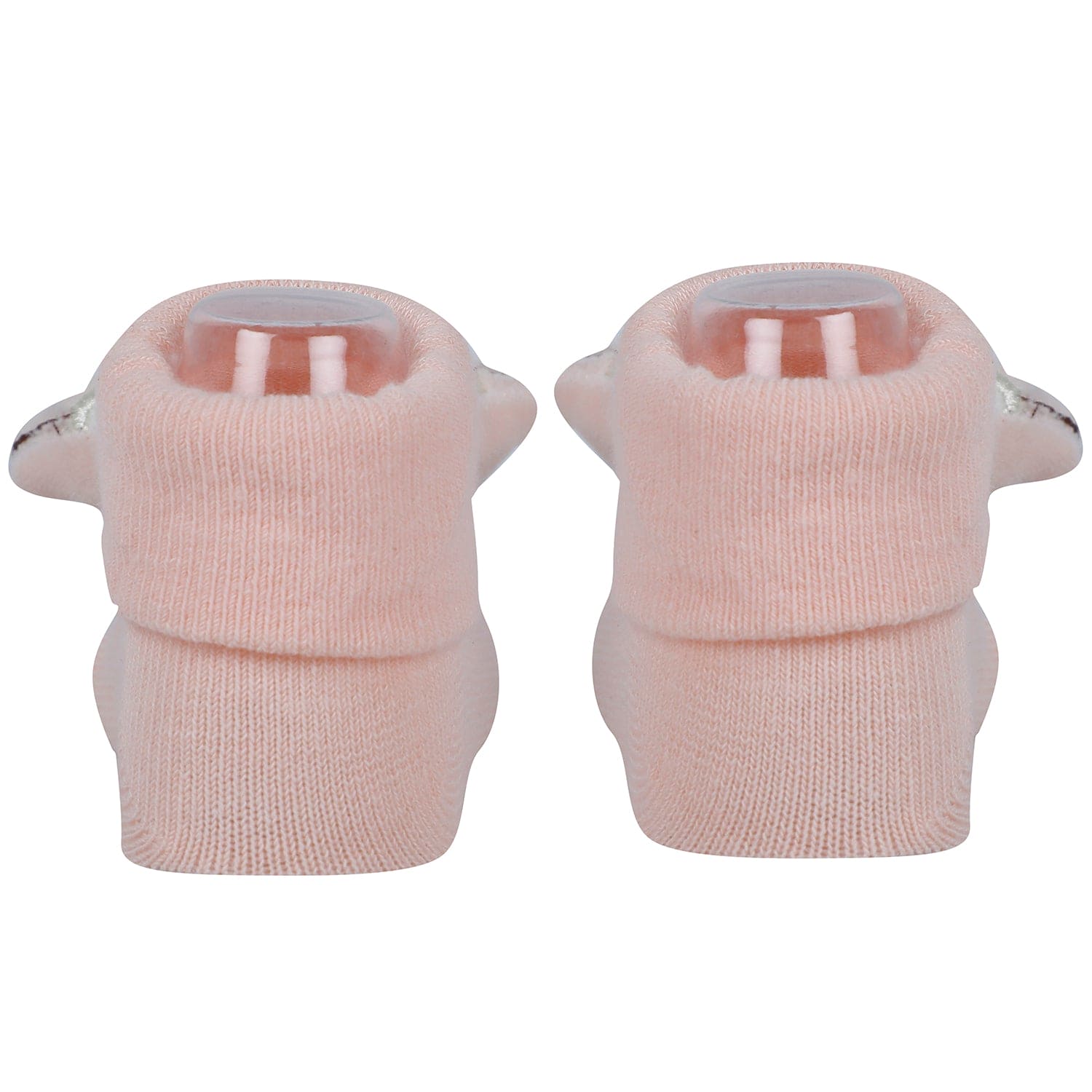 Baby Moo Monkey 3D Rattle Anti-Skid Socks Booties Pack of 2 - Multicolour