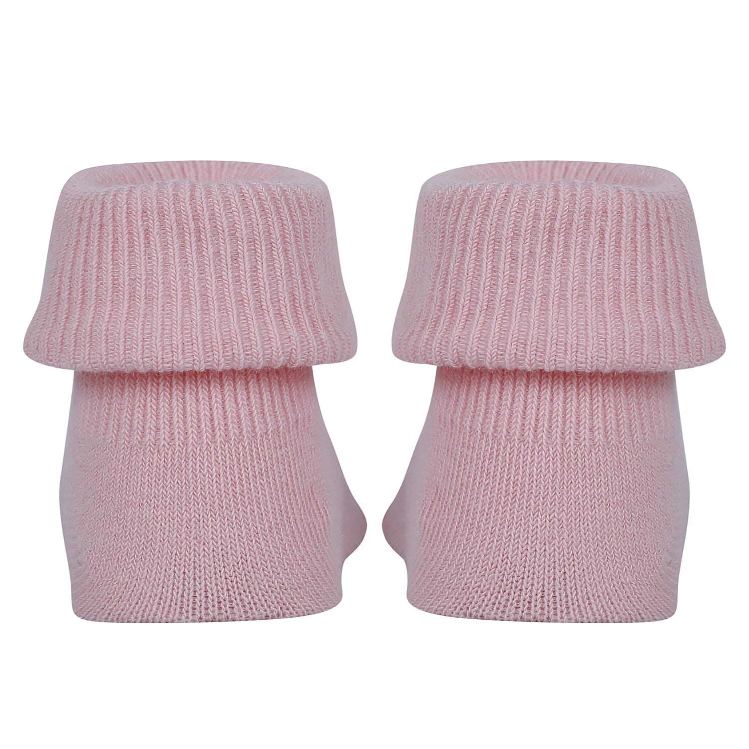 Baby Moo Unicorn 3D Rattle Anti-Skid Socks Booties Pack of 2 - Pink, Peach