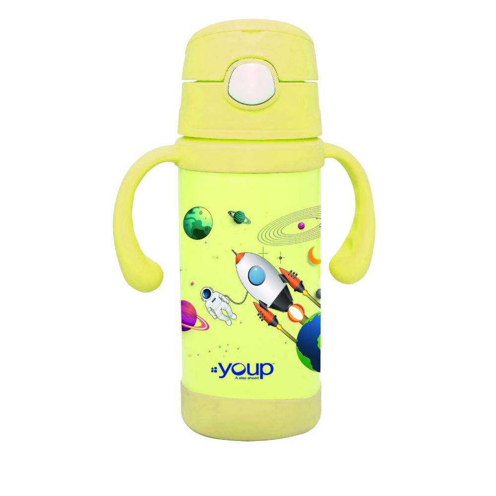 Youp Thermosteel Insulated Yellow Color Kids Sipper And Feeding Bottle Eudora- 220 Ml