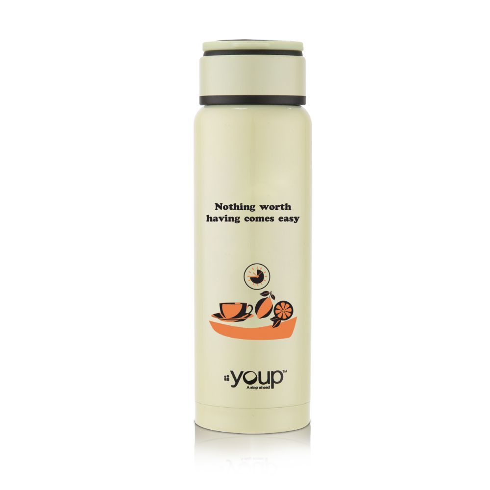 Youp Thermosteel Insulated Soft Yellow Color Kids Water Bottle Yp261 - 260 Ml