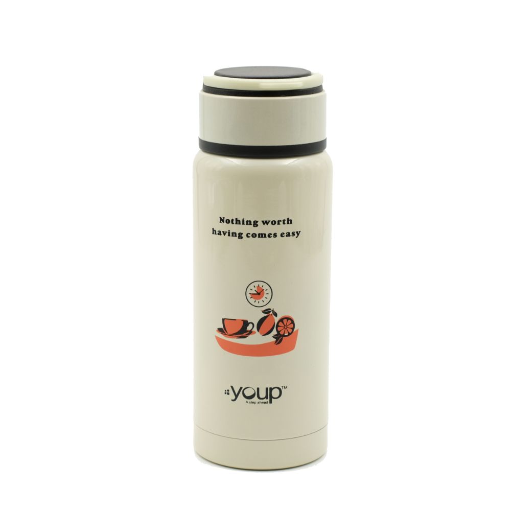 Youp Thermosteel Insulated Soft Yellow Color Kids Water Bottle Yp261 - 260 Ml