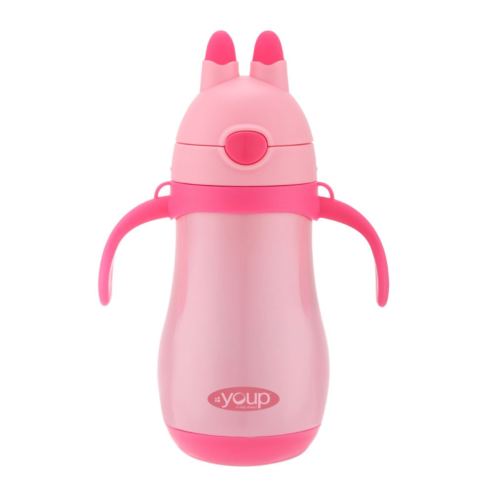 Youp Stainless Steel Insulated Pink Color Kids Sipper Bottle Yp262 - 260 Ml