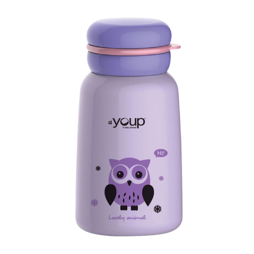 Youp Stainless Steel Insulated Purple Color Kids Water Bottle Yp302 - 300 Ml