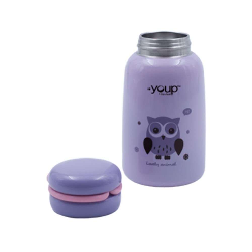 Youp Stainless Steel Insulated Purple Color Kids Water Bottle Yp302 - 300 Ml