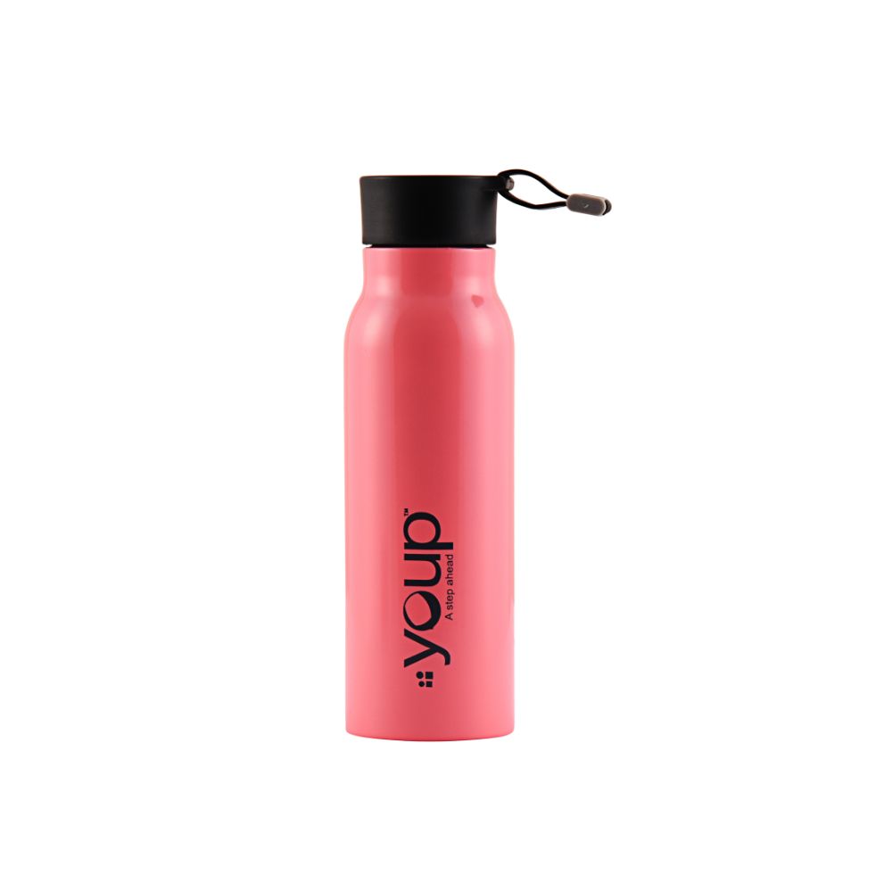 Youp Thermosteel Insulated Pink Color Water Bottle Smarty - 350 Ml