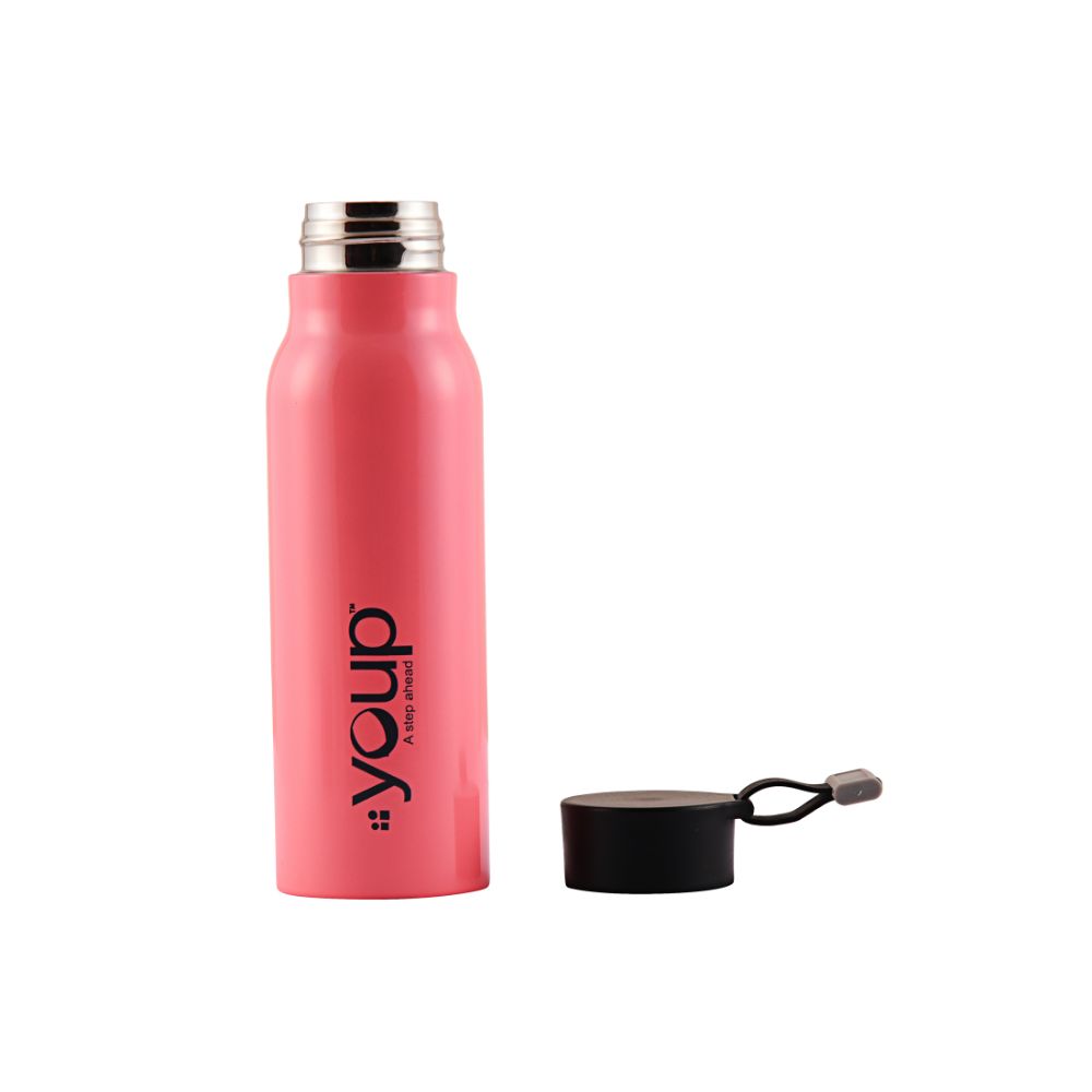 Youp Thermosteel Insulated Pink Color Water Bottle Smarty - 350 Ml