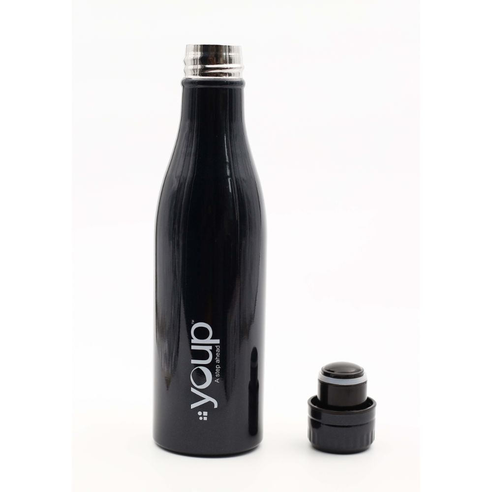 Youp Thermosteel Insulated Black Color Bottle Splash502 - 500 Ml