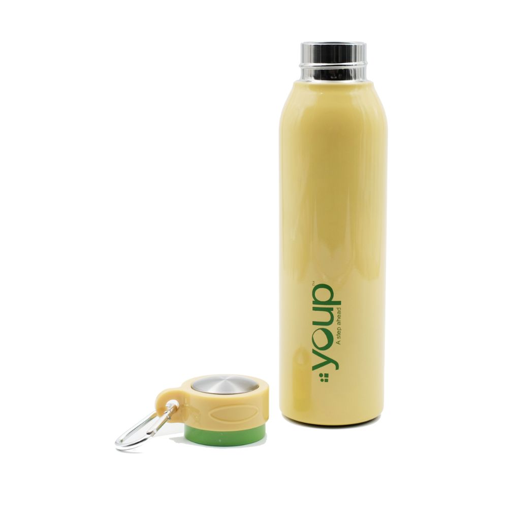 Youp Thermosteel Insulated Yellow Color Water Bottle Spirit - 500 Ml