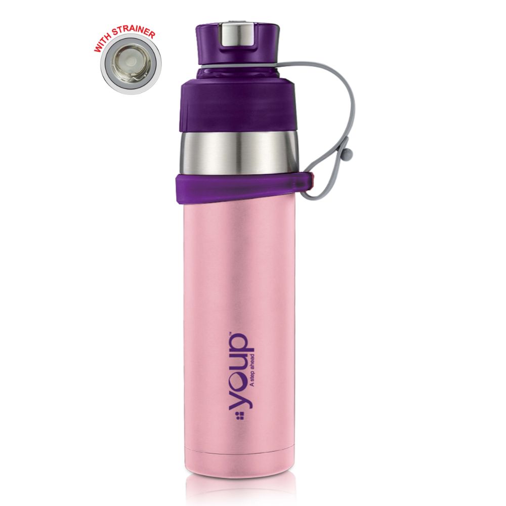 Youp Thermosteel Insulated Pink Color Water Bottle Yp505 - 500 Ml