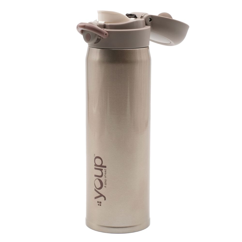 Youp Thermosteel Insulated Gold Color Water Bottle Lol - 500 Ml
