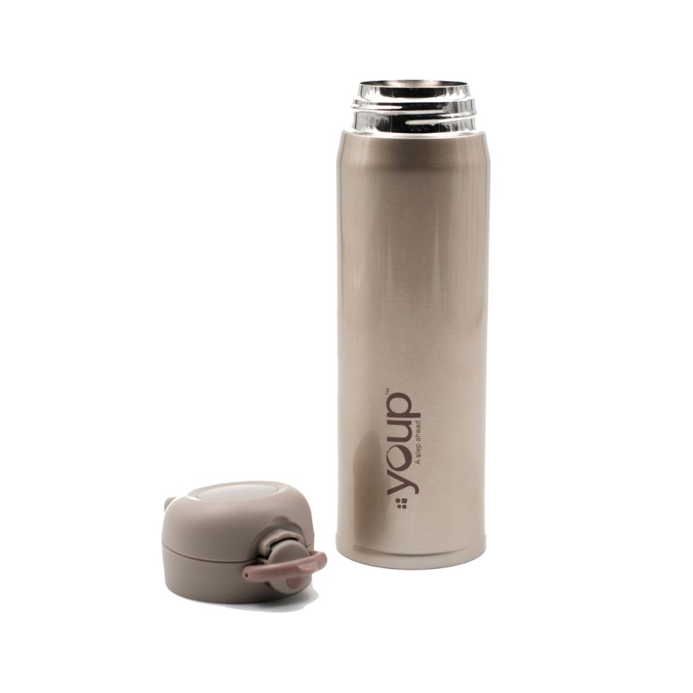 Youp Thermosteel Insulated Gold Color Water Bottle Lol - 500 Ml
