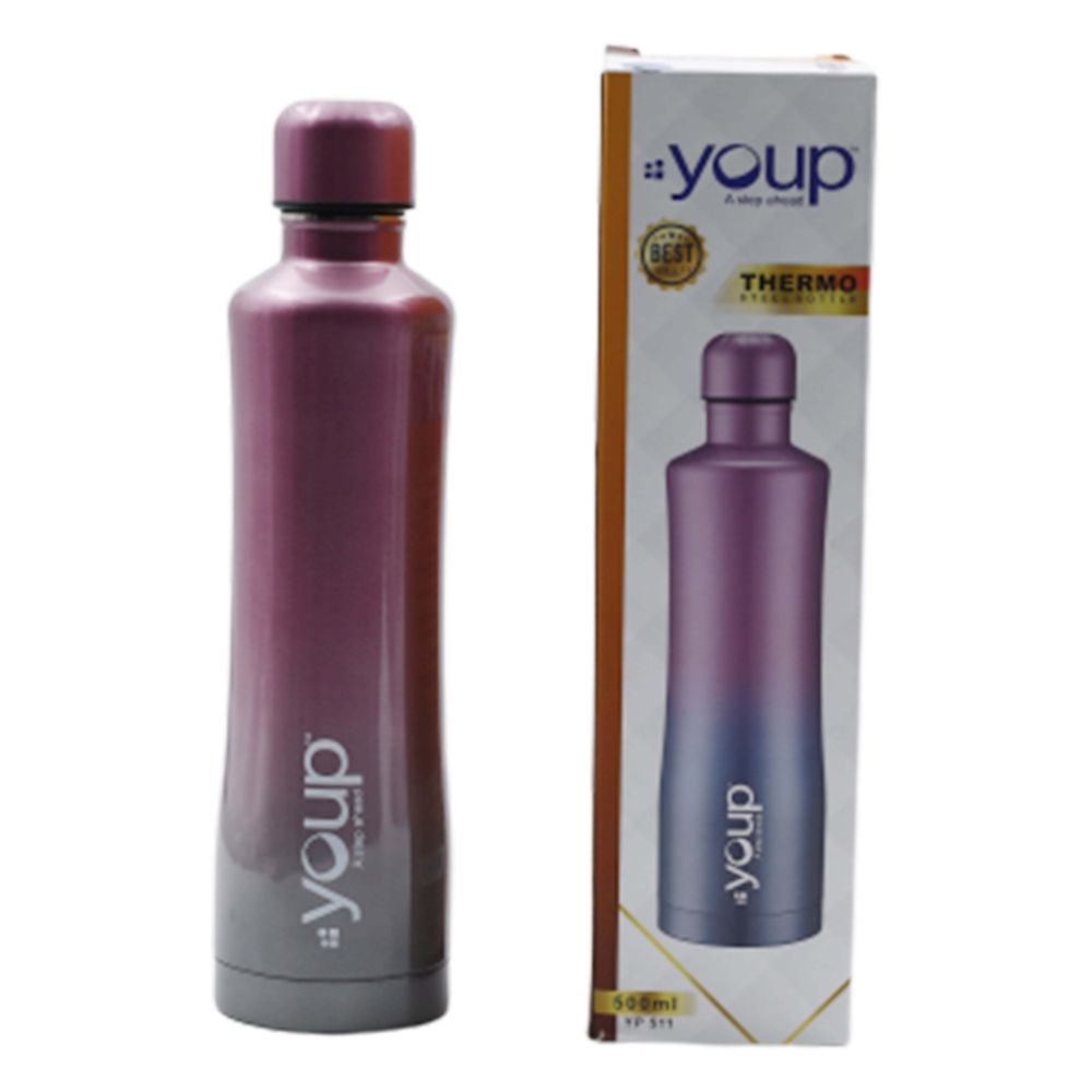 Youp Thermosteel Insulated Pink And Grey Color Water Bottle Yp511 - 500 Ml