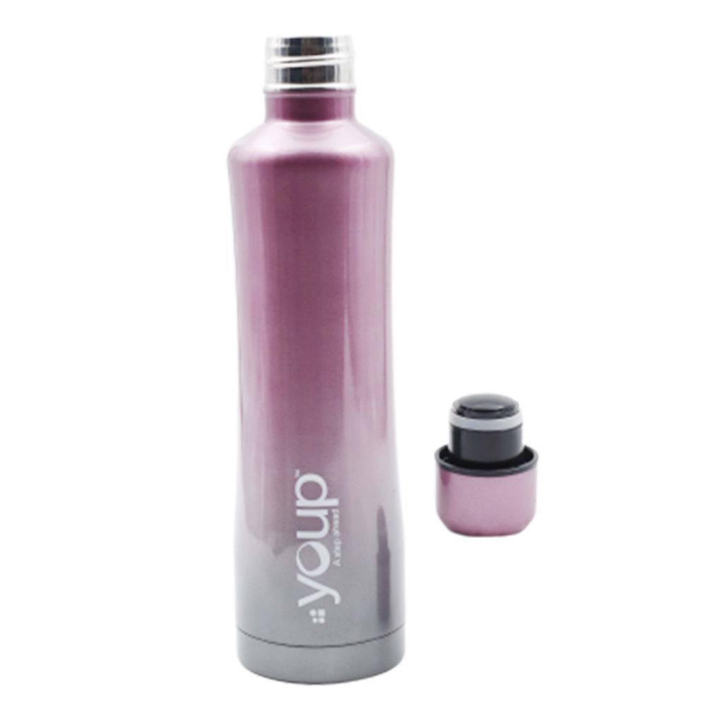 Youp Thermosteel Insulated Pink And Grey Color Water Bottle Yp511 - 500 Ml