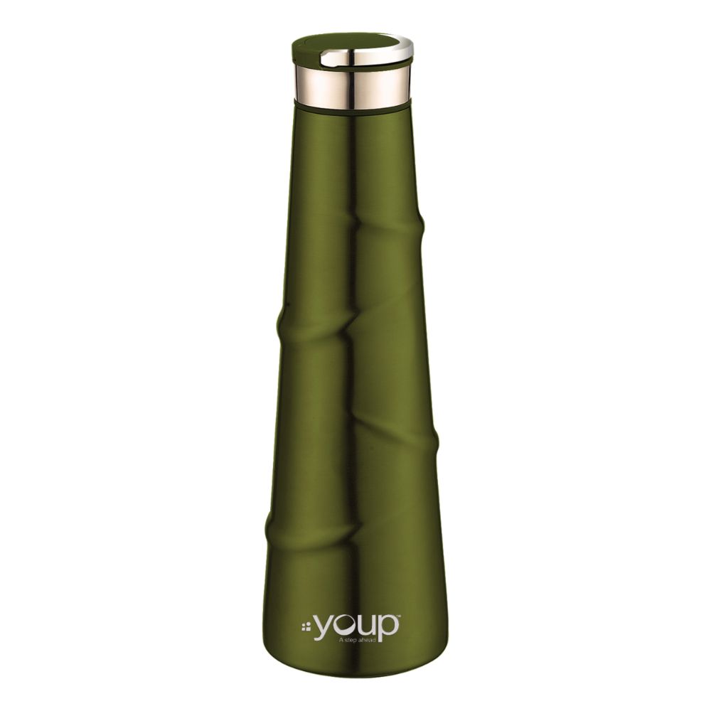 Youp Thermosteel Insulated Metallic Green Color Water Bottle Yp518 - 500 Ml