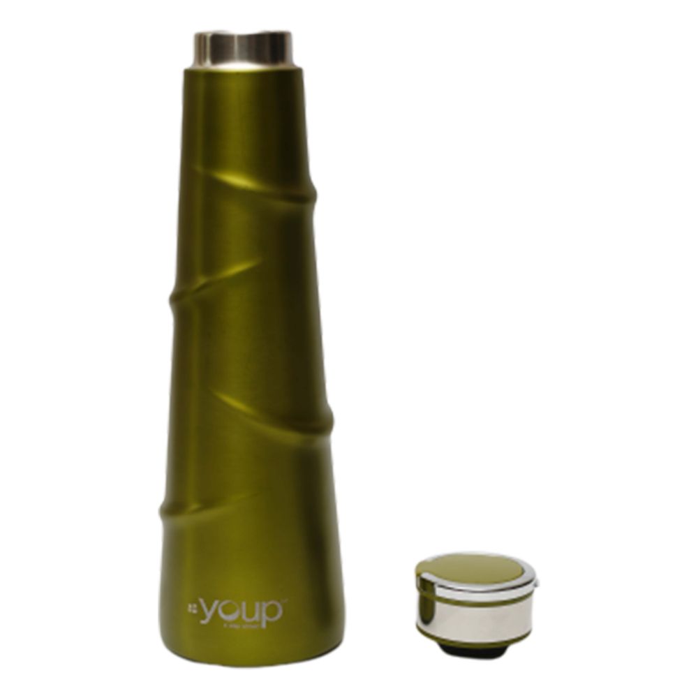 Youp Thermosteel Insulated Metallic Green Color Water Bottle Yp518 - 500 Ml