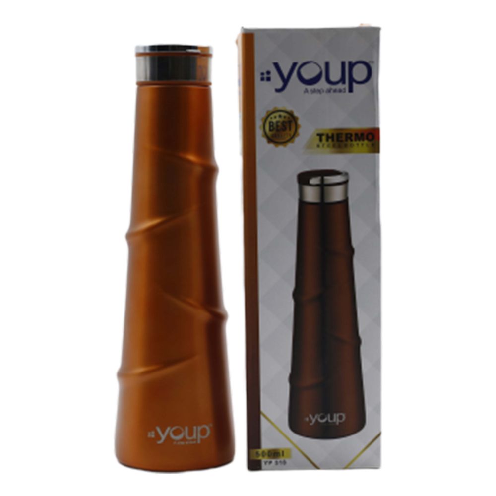 Youp Thermosteel Insulated Copper Color Water Bottle Yp518 - 500 Ml