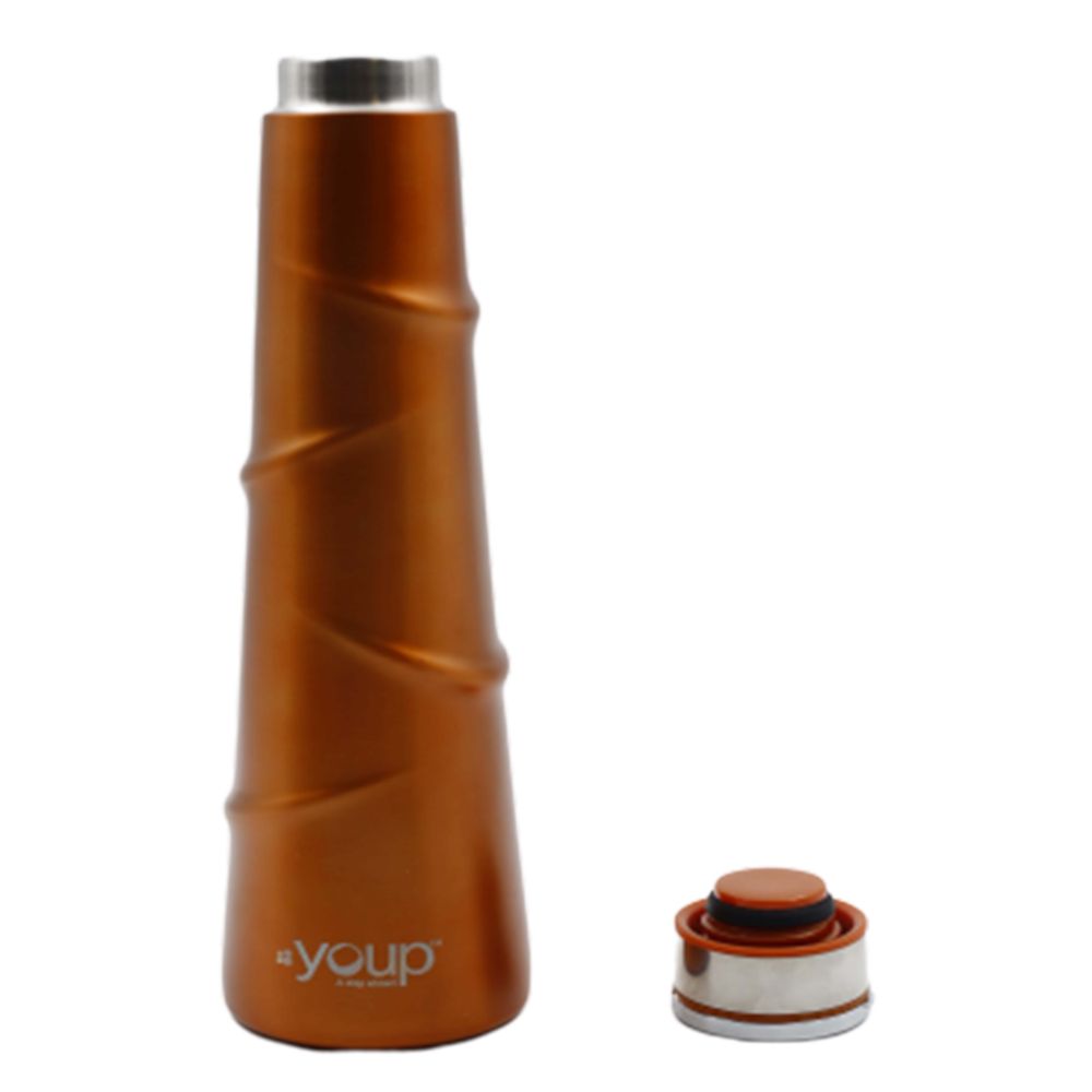 Youp Thermosteel Insulated Copper Color Water Bottle Yp518 - 500 Ml