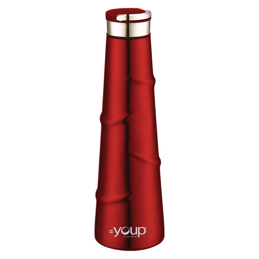 Youp Thermosteel Insualted Metallic Red Color Water Bottle Yp518 - 500 Ml