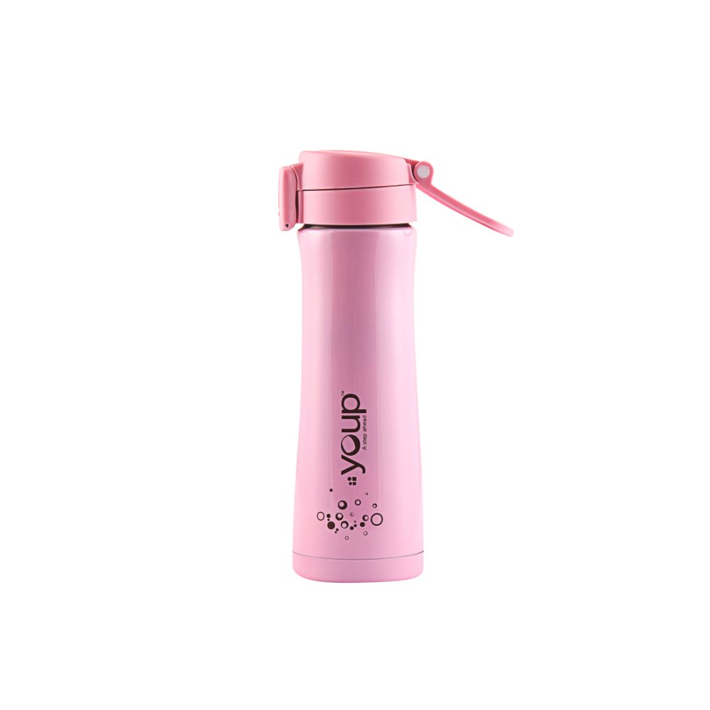 Youp Thermosteel Insulated Pink Color Water Bottle Orchid - 500 Ml