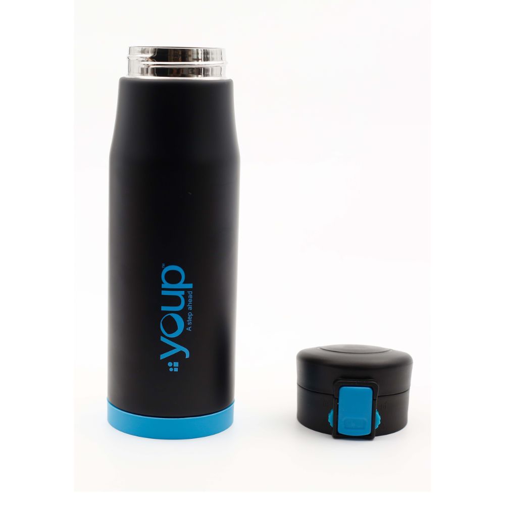 Youp Thermosteel Insulated Blue Color Water Bottle Blacky - 600 Ml