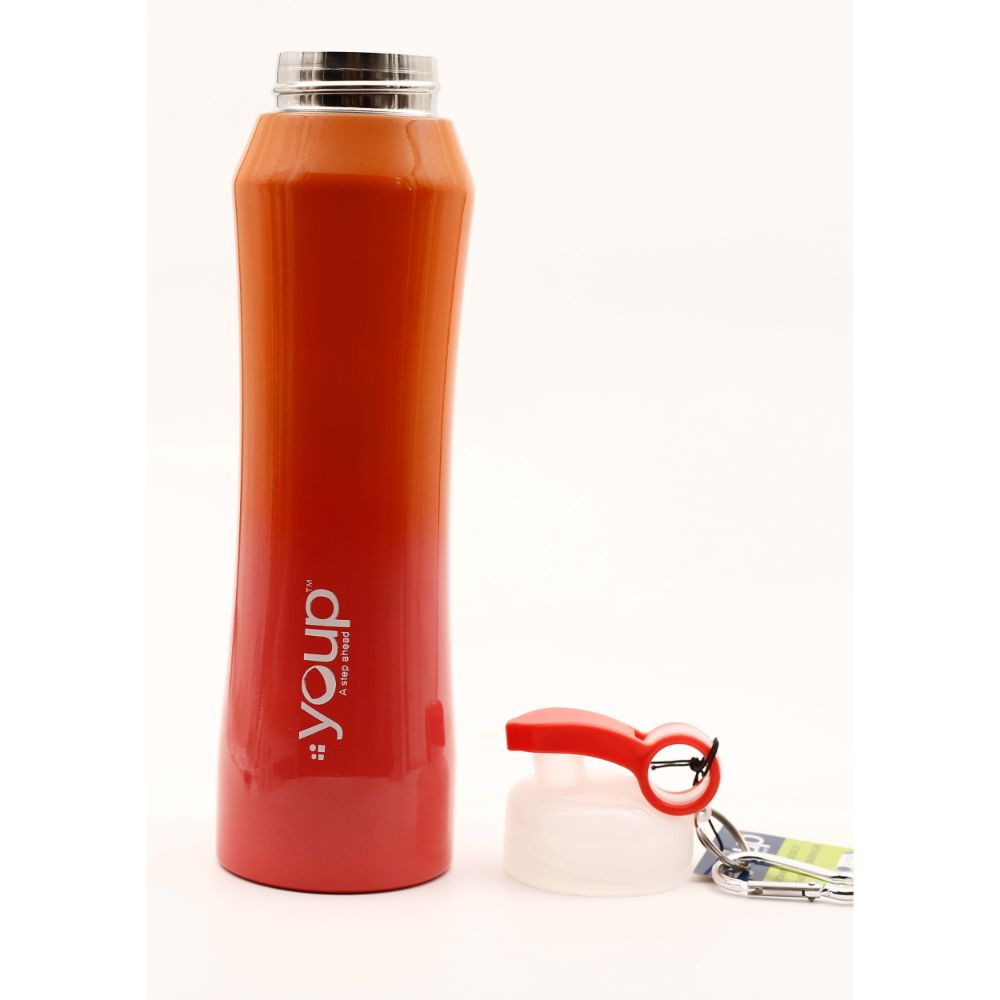 Youp Thermosteel Orange And Red Color Water Bottle Passion701 - 700 Ml