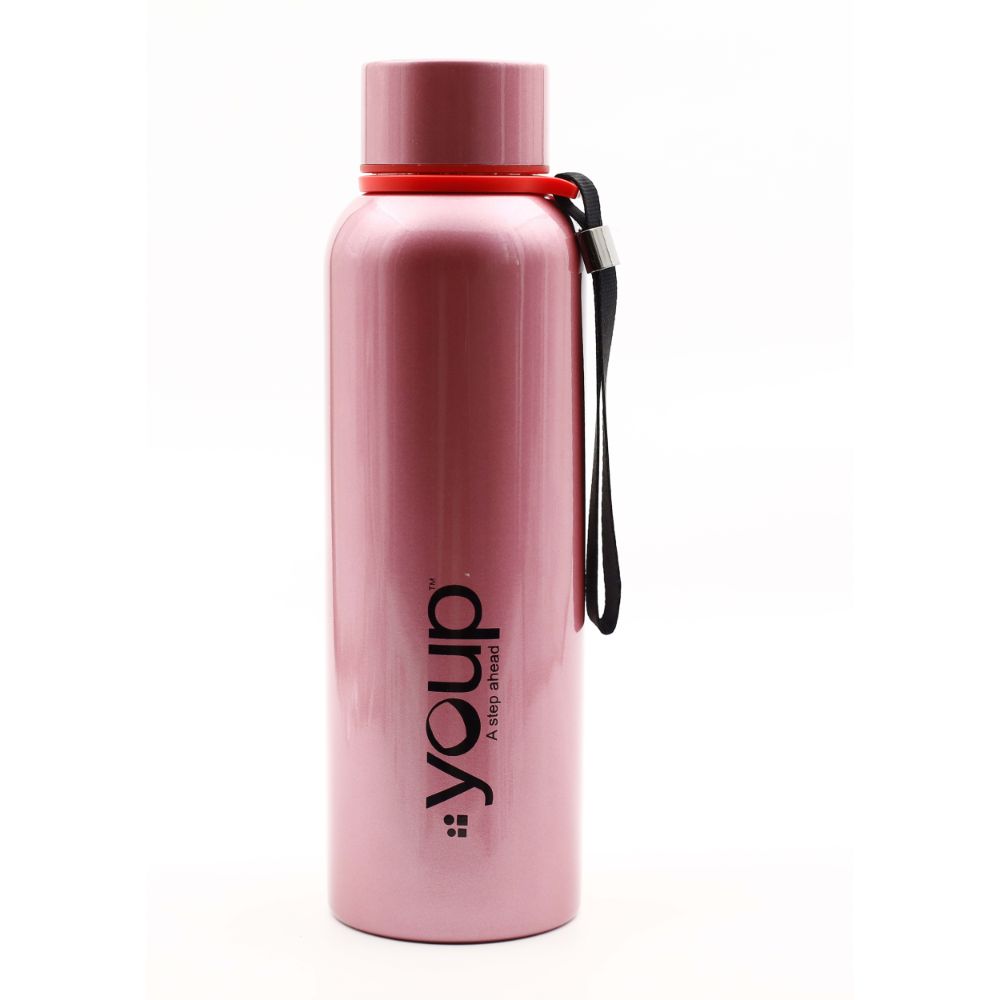 Youp Thermosteel Pink Color Water Bottle Drew - 750 Ml