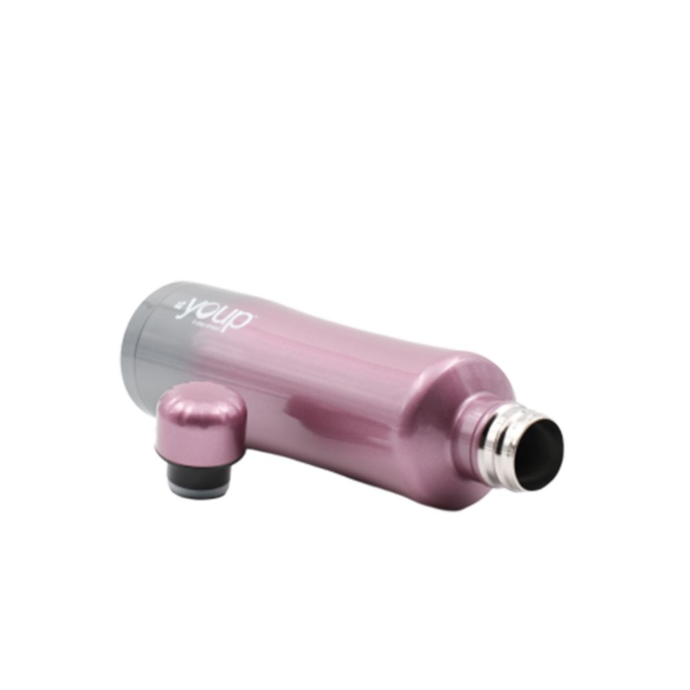 Youp Thermosteel Pink And Grey Color Water Bottle Yp754 - 750 Ml