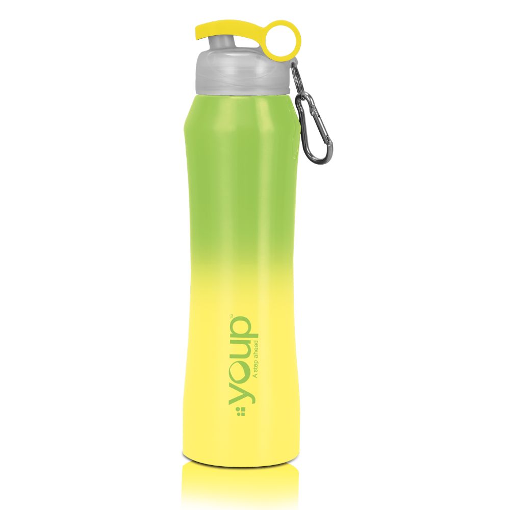 Youp Thermosteel Green And Yellow Color Water Bottle Passion901 - 900 Ml