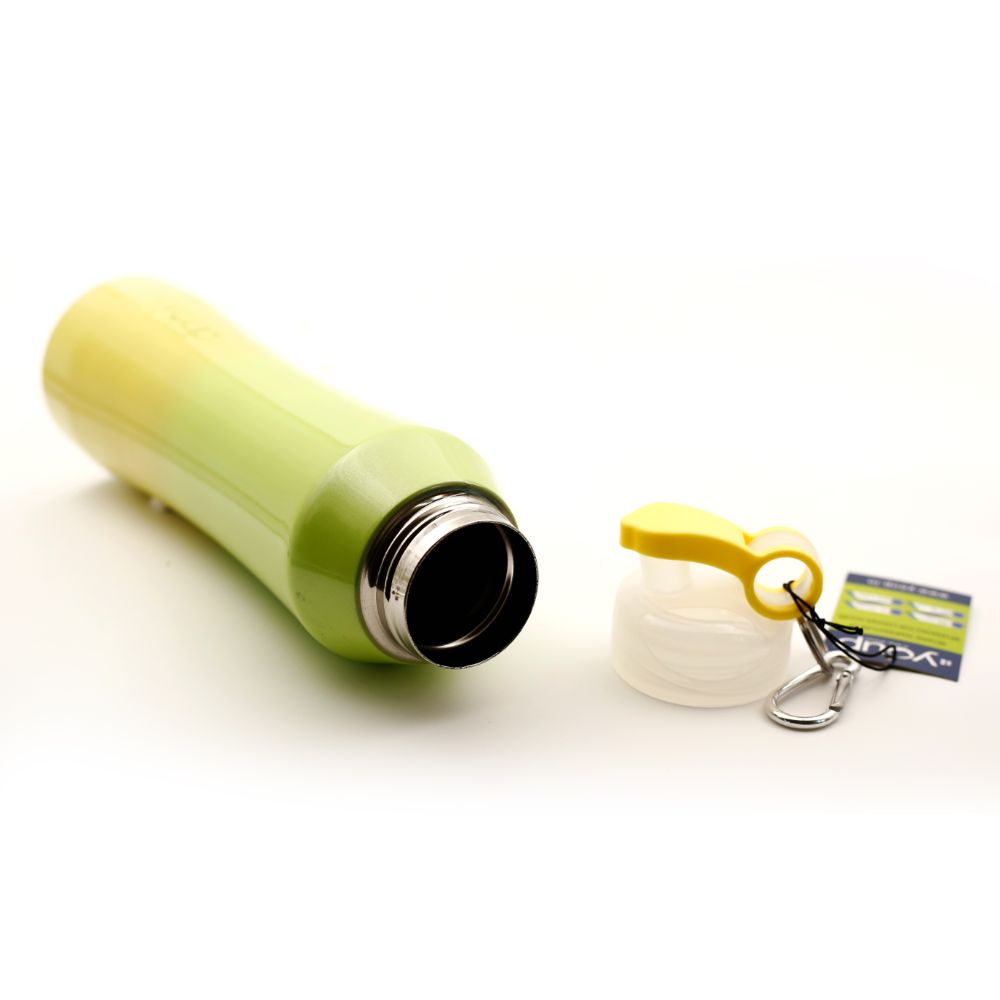 Youp Thermosteel Green And Yellow Color Water Bottle Passion901 - 900 Ml