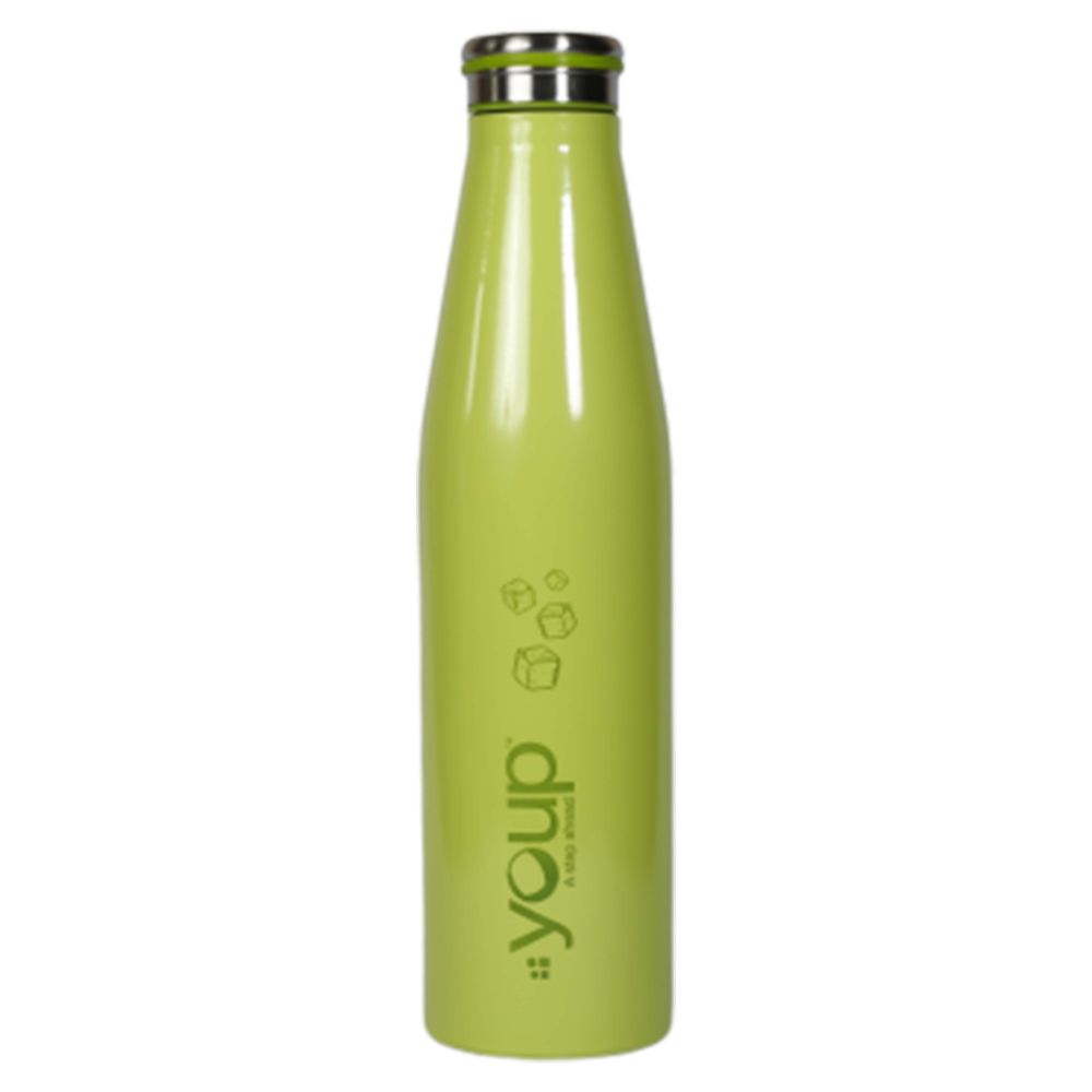 Youp Thermosteel Lime Green Color Fridge Water Bottle Harley - 1000 Ml