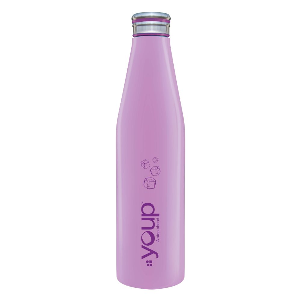 Youp Thermosteel Mauve Color Fridge Water Bottle Harley - 1000 Ml