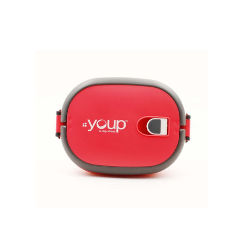 Youp Stainless Steel Red Color Lunch Box Ypl8007 - 900 Ml
