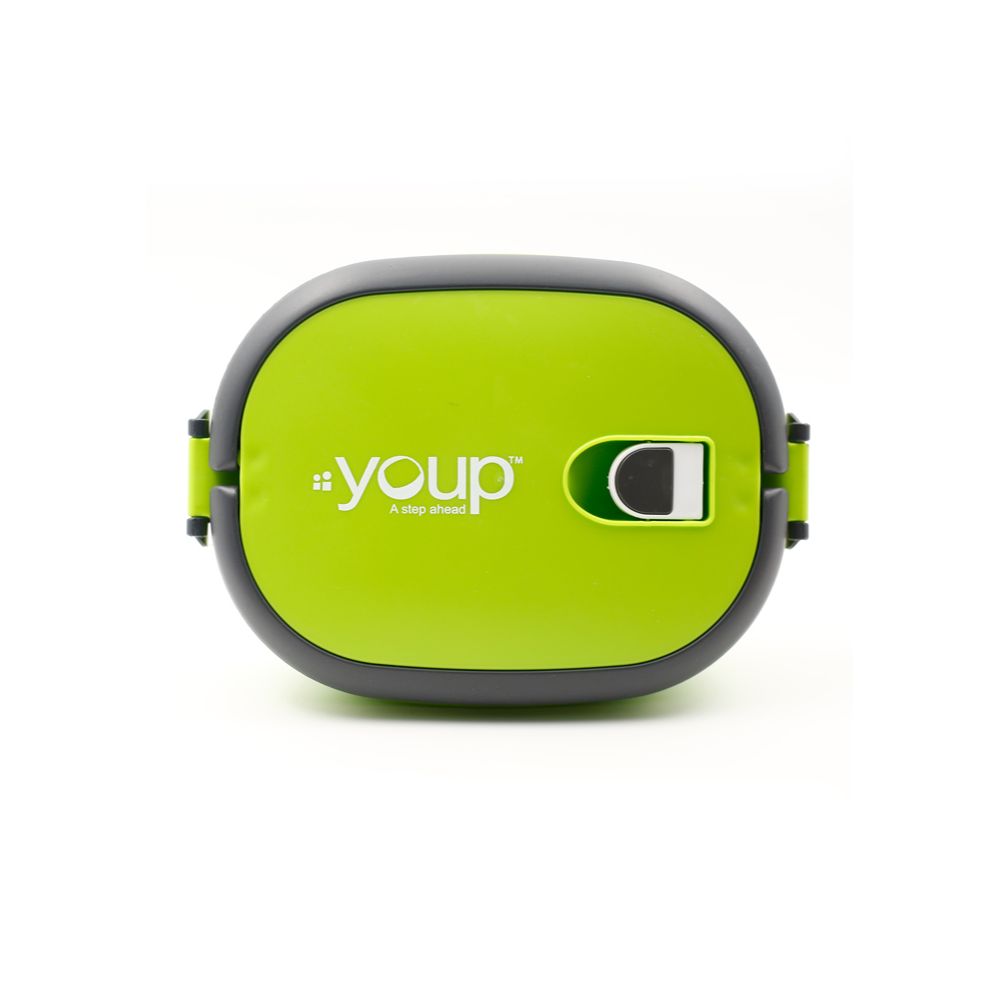 Youp Stainless Steel Green Color Lunch Box Ypl8007 - 900 Ml