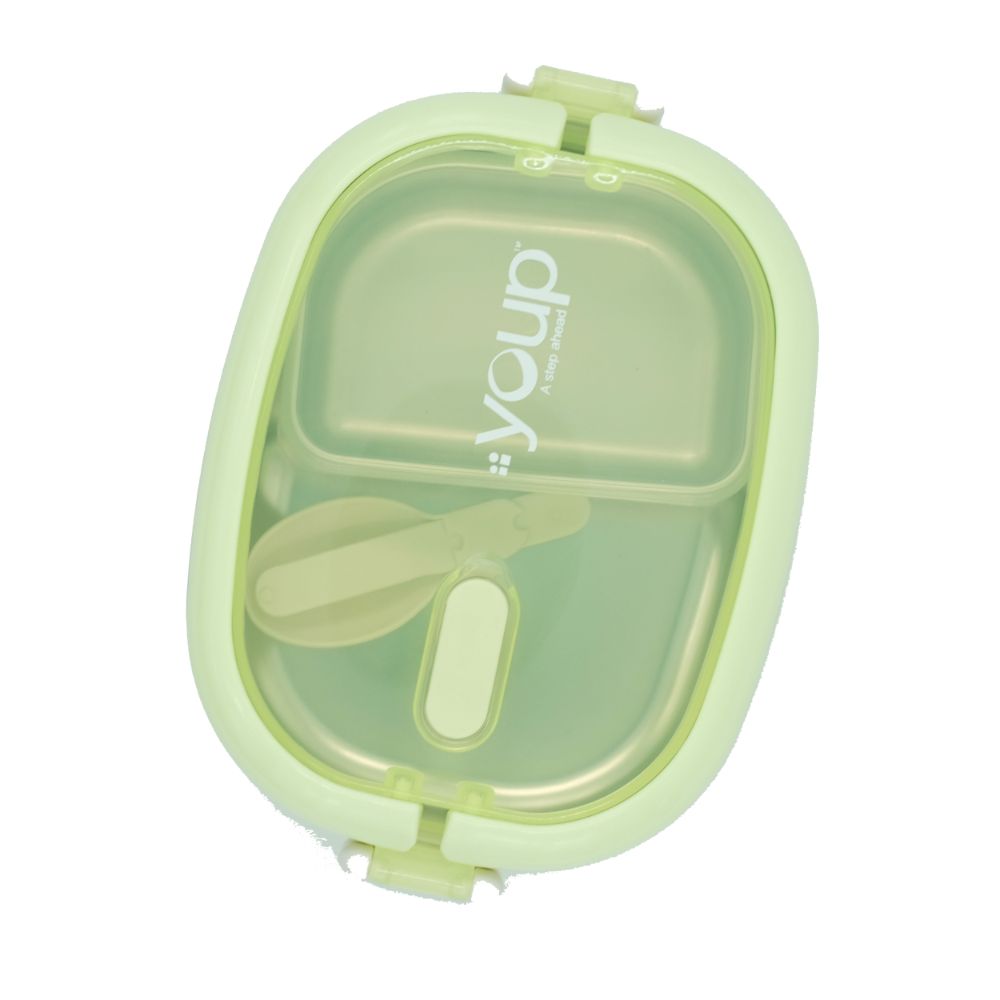 Youp Stainless Steel Green Color Lunch Box Ypl8009 - 650 Ml