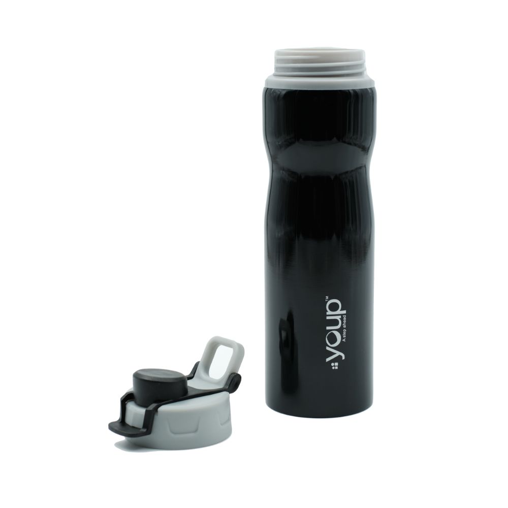Youp Stainless steel black color sports series sipper bottle YPS7505 - 750 ml