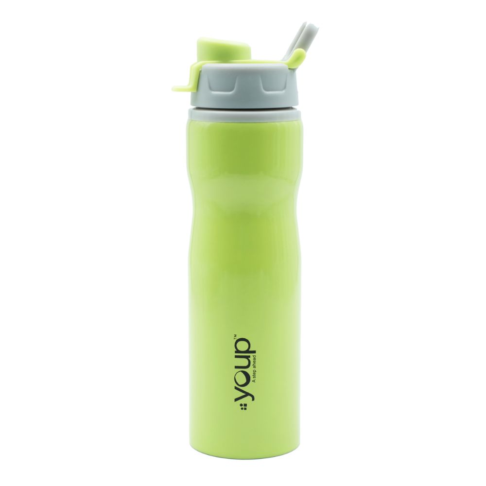 Youp Stainless Steel Lime Green Color Sports Series Sipper Bottle Yps7505 - 750 Ml