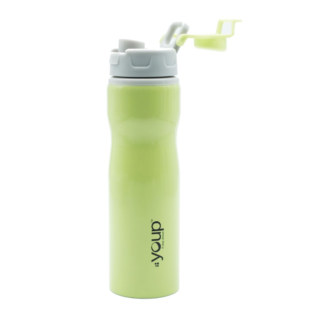 Youp Stainless Steel Lime Green Color Sports Series Sipper Bottle Yps7505 - 750 Ml