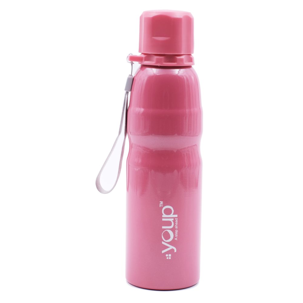 Youp Stainless Steel Pink Color Sports Series Bottle Harry - 750 Ml