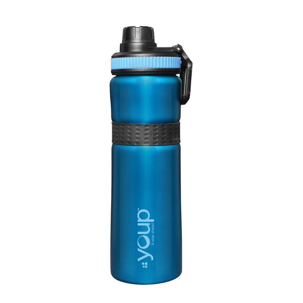 Youp Stainless Steel Blue Color Sports Series Sipper Bottle Fiesta - 750 Ml