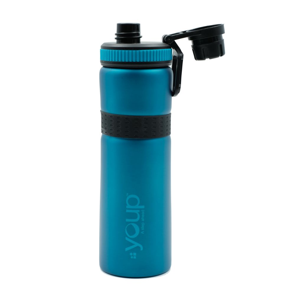 Youp Stainless Steel Blue Color Sports Series Sipper Bottle Fiesta - 750 Ml