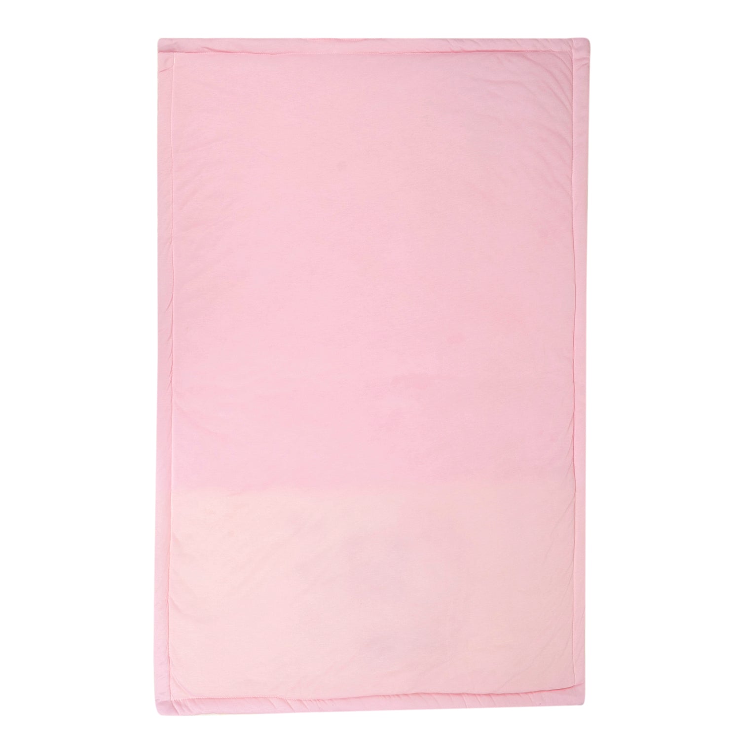 Baby Moo Bear in Pram Plush Cotton All Season Nursery Blanket - Pink