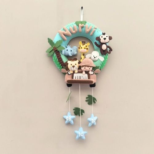 Junior Jeep Safari Personalised Ring Name Hanging