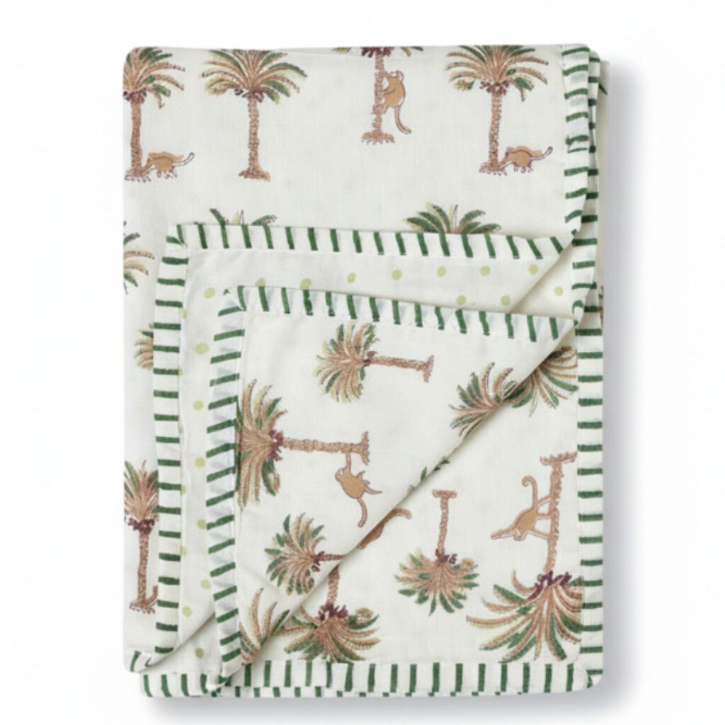Mulmul Muslin Dohar | Hand-Block Printed