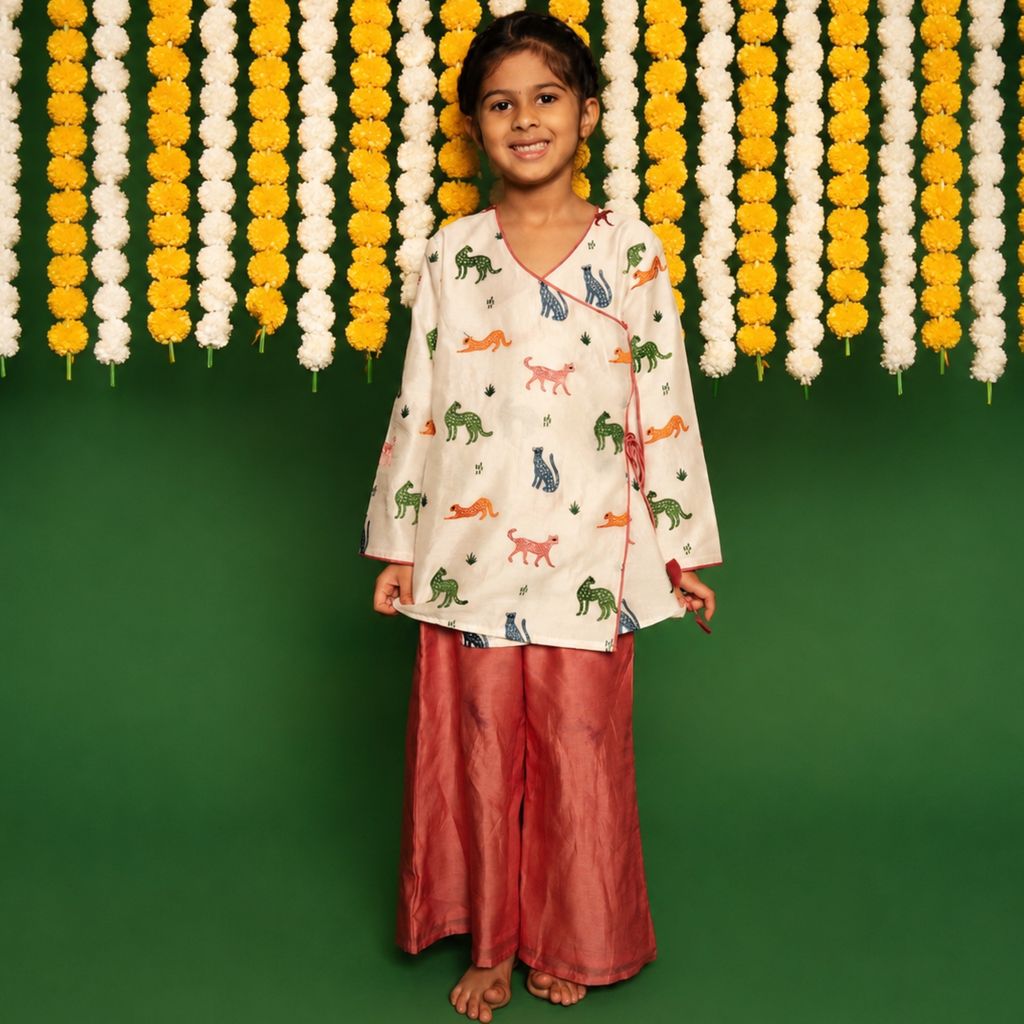 Chanderi Sharara Set | Embroidered