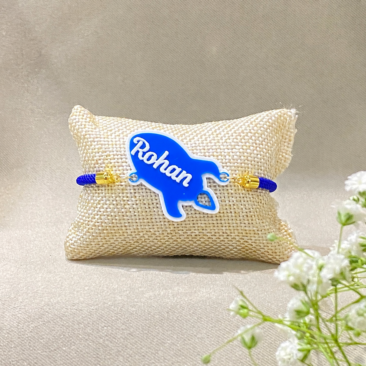 Rocket Fun Acrylic Name Rakhi