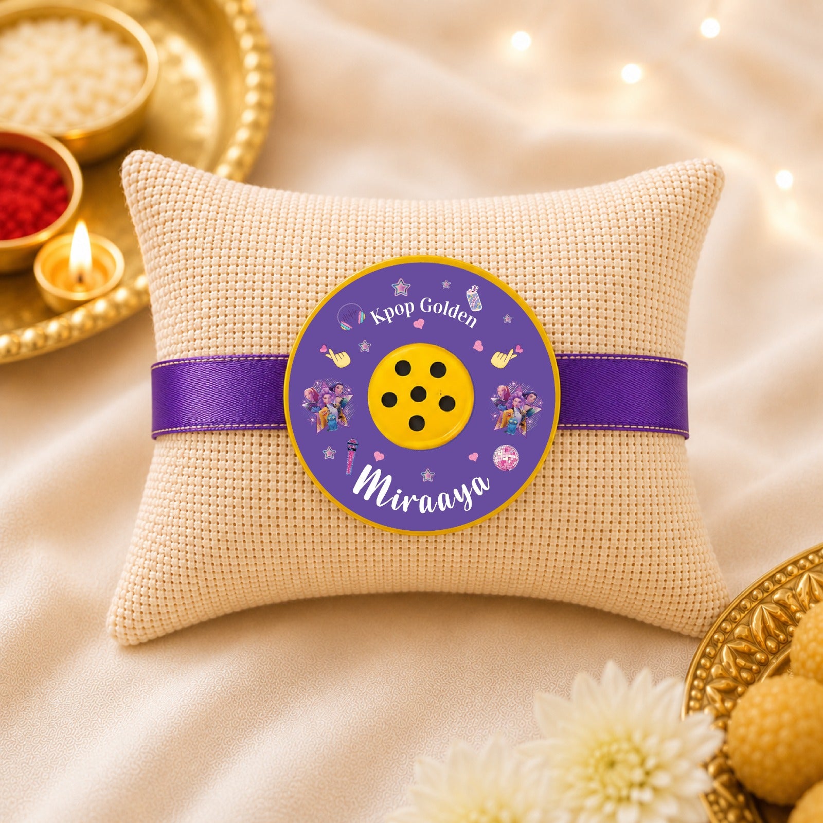 Musical Rakhi - KPOP (Golden) - Pre-Order Now