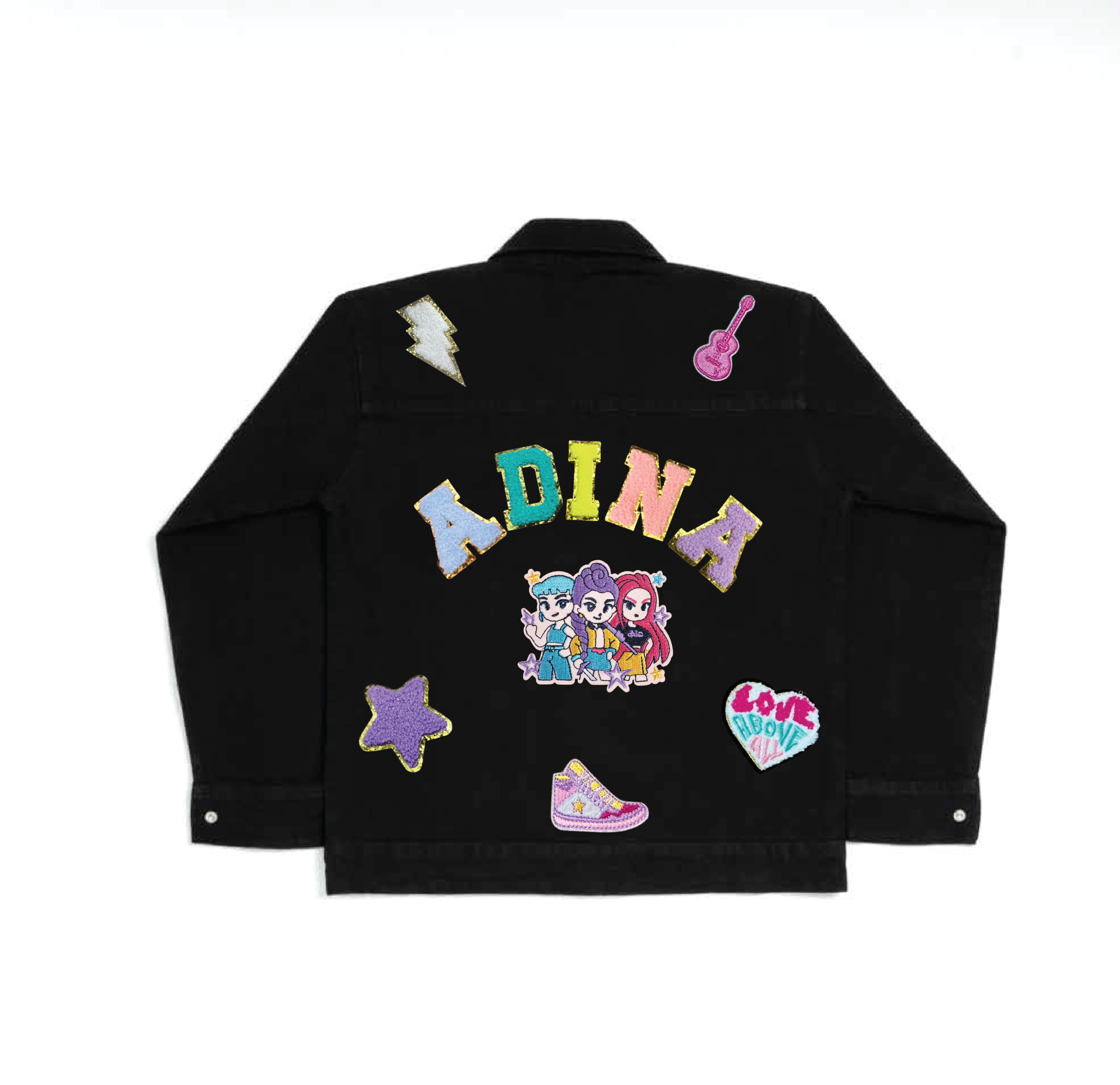Huntrix Patch Themed Denim Jacket