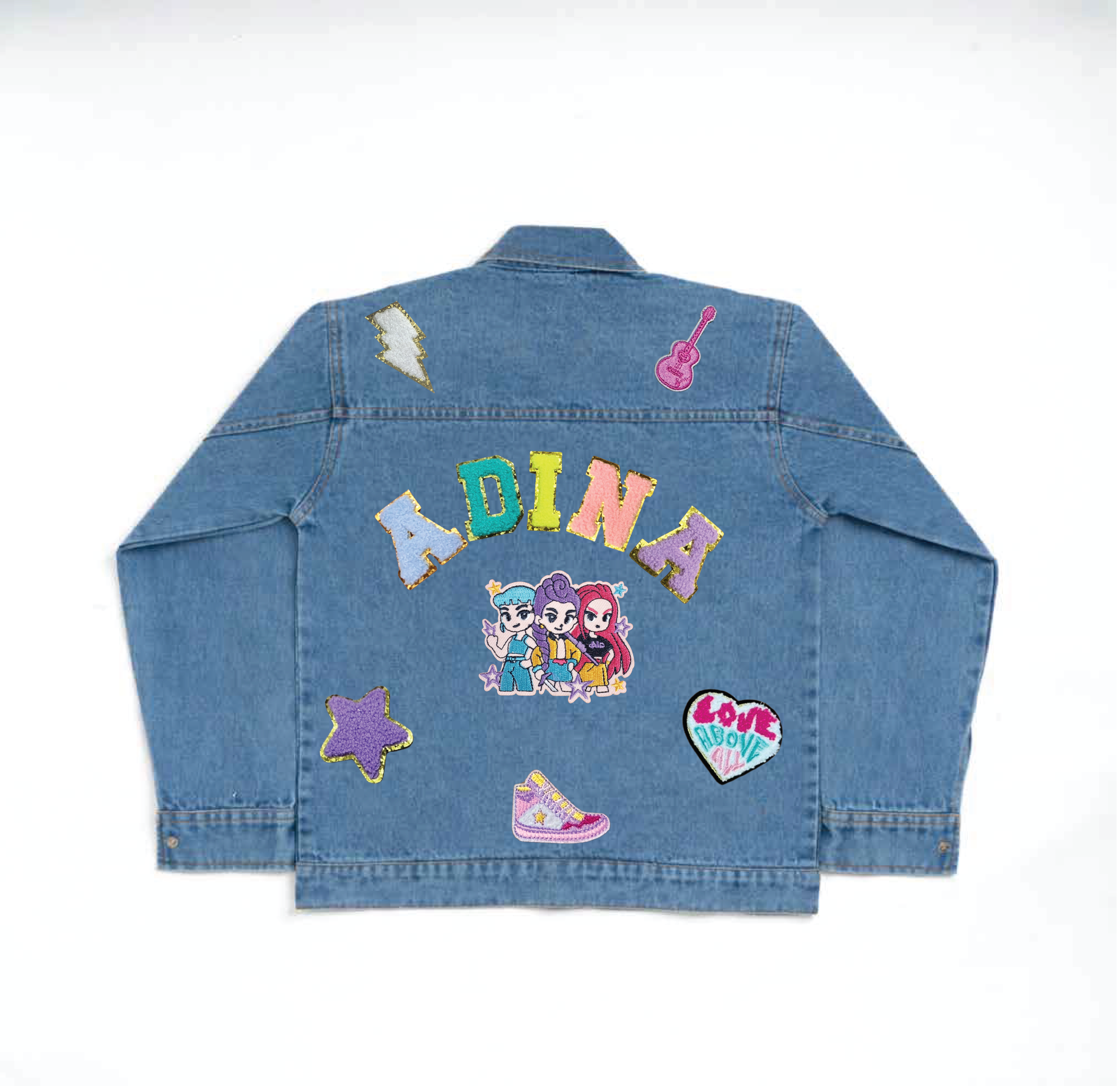 Huntrix Patch Themed Denim Jacket
